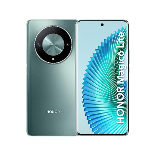 HONOR Magic6 Lite 5G Smartphone, 17,9 cm (6,78 Zoll), AMOLED 108 MP, Hauptkamera Snapdragon 6 Gen 1, Android 13, 8 GB + 256 GB, Dual-SIM, Smaragdgrün von HONOR