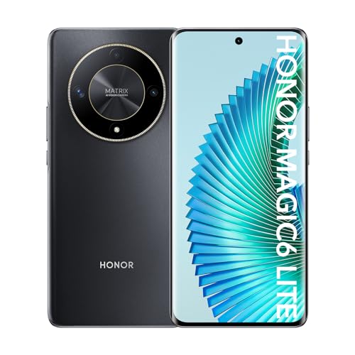 HONOR Magic6 Lite 5G Smartphone 8+256GB, 120Hz 6,78" AMOLED, 108MP Dreifach-Rückkamera, Android 13, Dual SIM, Google Play, NFC, Schwarz von HONOR