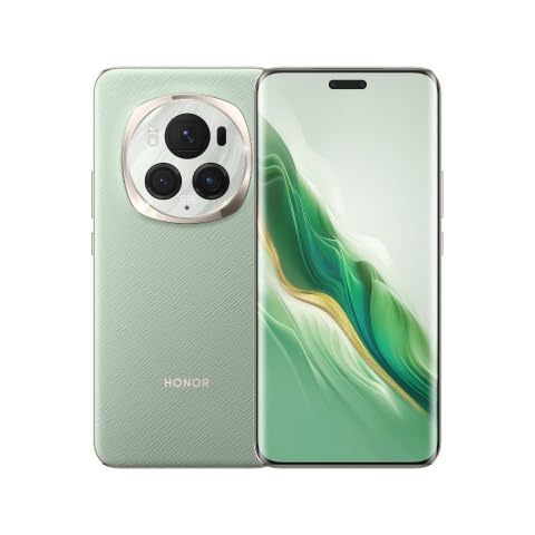 HONOR Magic6 Pro Smartphone 5G, 12 GB + 512 GB Handy, 6,80-Zoll, 120 Hz, 50-MP-Dreifachkamera, 180-MP-Teleobjektivkamera, Qualcomm Snapdragon 8 Gen 3, 5600 mAh, IP68, dual- SIM (Grün) von HONOR