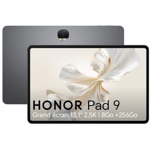 HONOR Pad 9, Tablet WiFi 12,1 Zoll, 8 GB + 256 GB, Display 120 Hz 2,5 K Augenschutz, 8 Lautsprecher, Android 13, Space Grey von HONOR