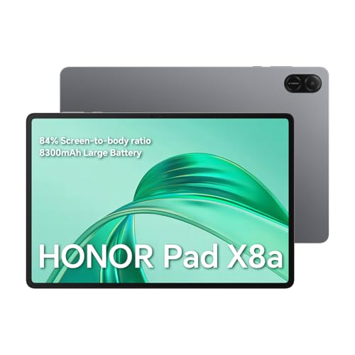 HONOR Pad X8a – Tablet, WLAN, 11 Zoll, 4 GB + 128 GB, Display 90 Hz FullView, Akku 8300 mAh, 4 Lautsprecher, Metall Body, Android 14, Space Grey HONOR Pad X8a – Tablet, WLAN, 11 Zoll, 4 GB + 128 GB, Display 90 Hz FullView, Akku 8300 mAh, 4 Lautsprecher, Metall Body, Android 14, Space Grey von HONOR