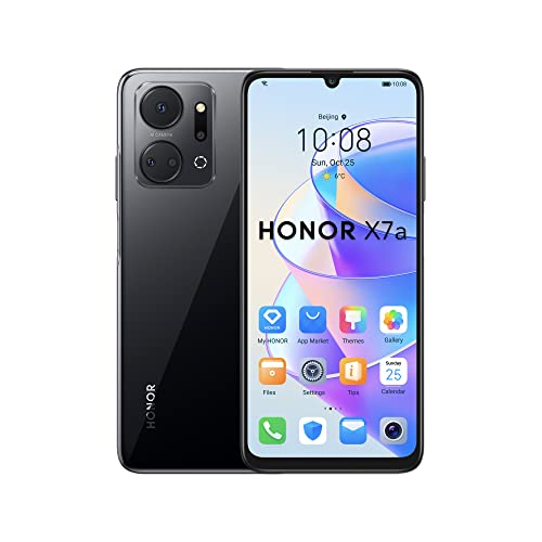 HONOR X7a Smartphone 4GB+128GB, 6,74'' Fullview Display 90Hz, 50MP Quad Kamera, Android Handy 12, 5330mAh 22.5W Supercharge Dual SIM - Schwarz von HONOR