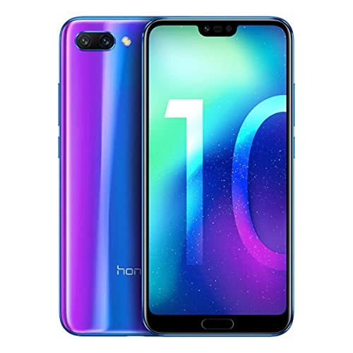 Honor 10 Smartphone (14,83 cm (5,84 Zoll), 128GB interner Speicher, 4GB RAM, 24 MP + 16 MP Dual Kamera, 24 MP Frontkamera, Dual-SIM, LTE, Android 8.1, EMUI 8.1) Phantom Blau - Deutsche Version von Honor