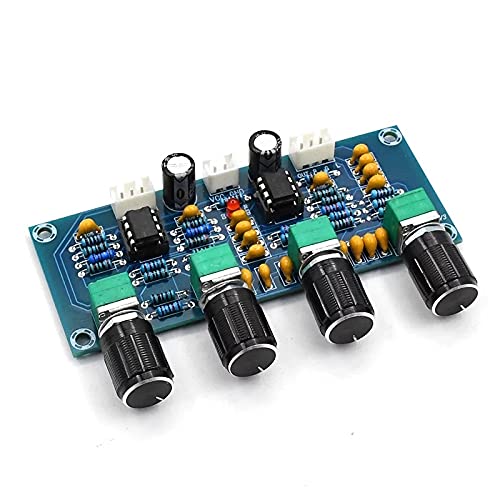 HOOCI Dual NE5532 Repalceable Tone Preamp Board Audio Höhen Bass Anpassung Equalizer Vorverstärker Tone Control Vorverstärker von HOOCI