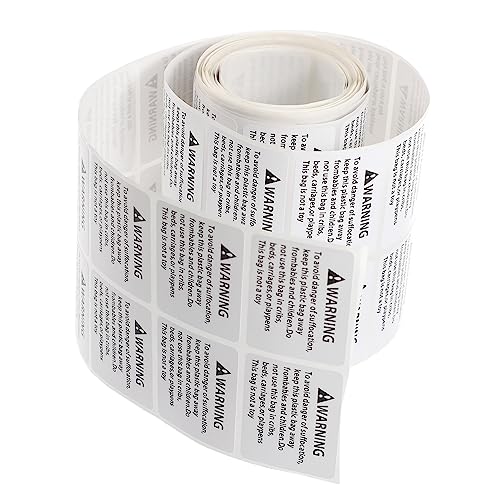 HOODANCOS 1 Rolle Anti-erstickungs-aufkleber Würgend Warnaufkleber Für Packbeutel Warnaufkleber Für Packtaschen Erstickungswarnschild Etikett Erstickungswarnaufkleber Warnung Papier Weiß HOODANCOS 1 Rolle Anti-erstickungs-aufkleber Würgend Warnaufkleber Für Packbeutel Warnaufkleber Für Packtaschen Erstickungswarnschild Etikett Erstickungswarnaufkleber Warnung Papier Weiß von HOODANCOS