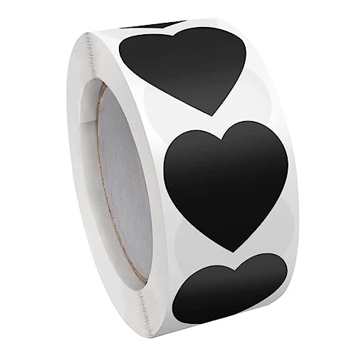 HOODANCOS 1 Rolle Aufkleber für Backverpackungen Etikettenaufkleber für Verpackungen Siegelaufkleber für Verpackungen selbstklebende hochzeitsaufkleber Papier Black von HOODANCOS