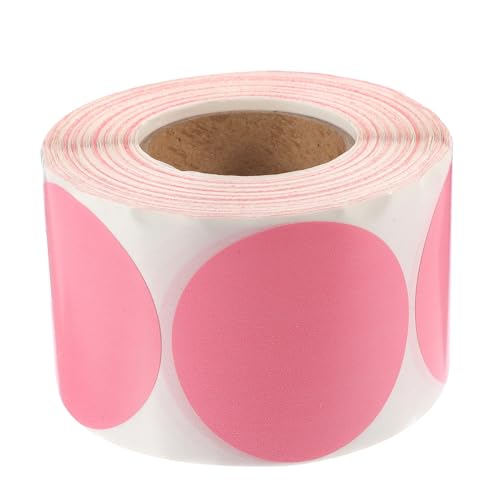 HOODANCOS 1 Rolle Dreisicheres Thermoetikett Klebetiketten kleine Etikettenaufkleber Versandetiketten selbstklebende Adressetiketten selbstklebende Etiketten Express-Etiketten Papier Rosa von HOODANCOS