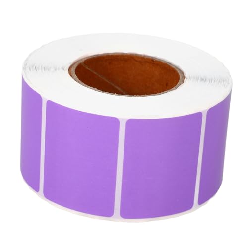 HOODANCOS 1 Rolle Farbiges Thermoetikettenpapier Thermal- Farbe drucker selbstklebende Etiketten Drucken Sie Etikettenaufkleber selbstklebendes Etikett Thermopapier Violett von HOODANCOS