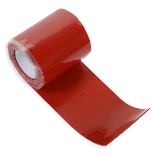 HOODANCOS 1 Rolle Reparaturband Für Wasserrohrlecks Vinyl Klebeband Reparieren Wickeln Hitze Schwer Streifen Starkes Klebeband Für Hohe Beanspruchung Reparaturklebeband Abdichtband Rot Gummi von HOODANCOS