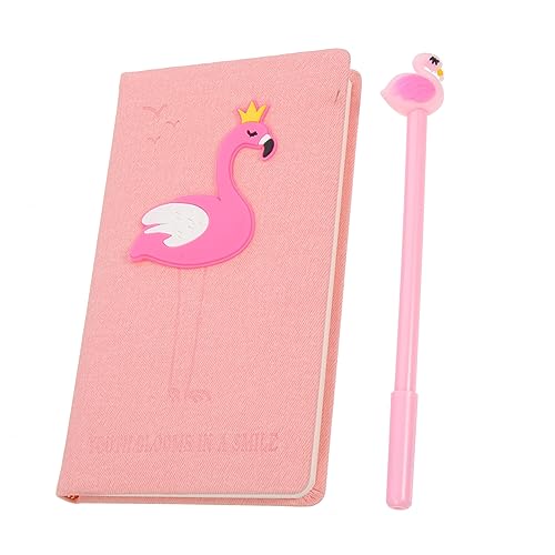 HOODANCOS 1 Satz Flamingo-Notizblock streichelbuch büche planzenklemme the notebook book Notizbuch Professional Büro Studenten schreiben Notizblock Stundenplaner für Studenten Kieselgel Rosa von HOODANCOS