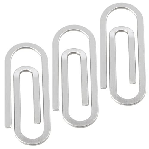 HOODANCOS 1 Satz Geldbörse Büroklammern Klein Clips Das Büro Bunt Tragbarer Dateiclip Klammern Für Papier Geldklammern Quittungshalter-clip Rostfreier Stahl Silver 3 Stück HOODANCOS 1 Satz Geldbörse Büroklammern Klein Clips Das Büro Bunt Tragbarer Dateiclip Klammern Für Papier Geldklammern Quittungshalter-clip Rostfreier Stahl Silver 3 Stück von HOODANCOS