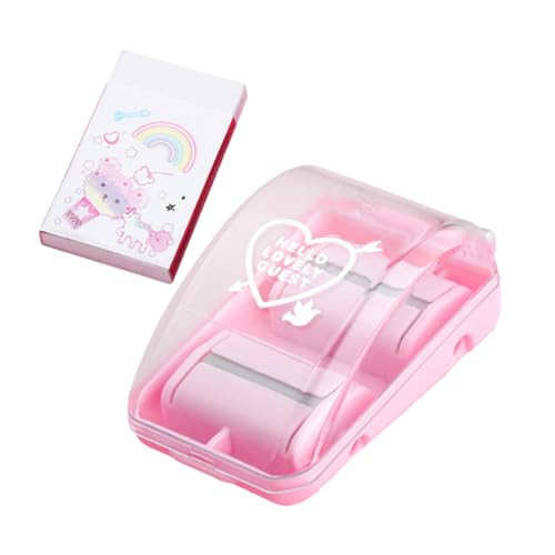 HOODANCOS 1 Satz Gummischrottsammler Radiergummi Reinigung Mini Radierer Schreibtisch Zubehör Büro Zubehör Radiergummireiniger Desktop-Reiniger kompakter Schreibtischreiniger klein Rosa von HOODANCOS