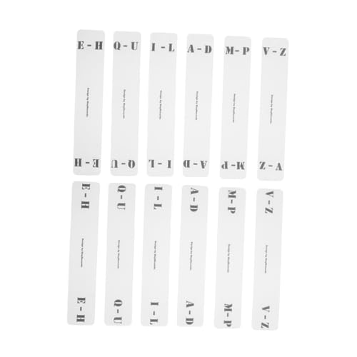 HOODANCOS 1 Satz Klassifizierungs -tag -karte Alphabetisch Vinyl Alphabete Aufzeichnungen Tab Aufzeichnen A-z Horizontales Etikett Trennwände Für Schallplatten Von A Bis Z Acryl 12 Stück HOODANCOS 1 Satz Klassifizierungs -tag -karte Alphabetisch Vinyl Alphabete Aufzeichnungen Tab Aufzeichnen A-z Horizontales Etikett Trennwände Für Schallplatten Von A Bis Z Acryl 12 Stück von HOODANCOS