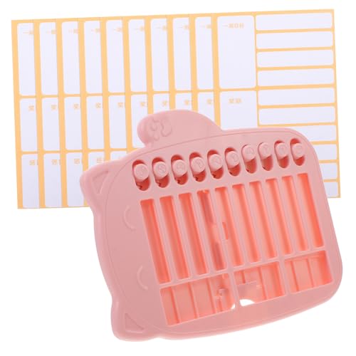 HOODANCOS 1 Satz Selbstdisziplin-Checker Schule täglich -Routine-Diagramm Hausarbeiten Liste Tragbare Aufgabentabelle Verhaltensdiagramm für Papier Rosa von HOODANCOS