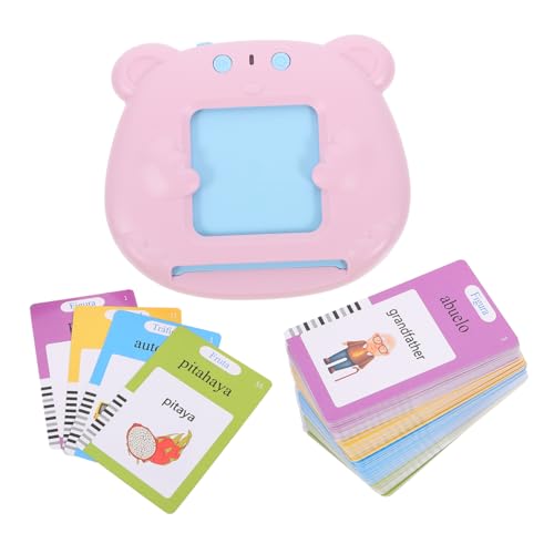 HOODANCOS 1 Set Früherziehungsmaschine Kleinkindspielzeug Pädagogisches Sensorisches Sprachspielzeug Für Kleinkinder Englischkartenmaschine Lesekartengerät Sprachspielzeug Sensorische von HOODANCOS