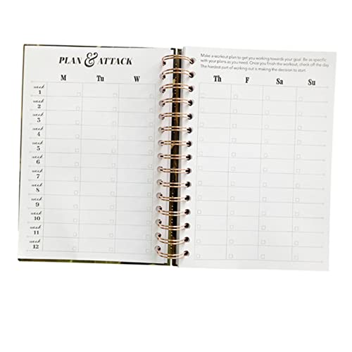 HOODANCOS 1 Stück Workout-Agenda-Notizblock Zeitplan Besprechungsnotizbuch für die Arbeit täglich Planung Notizbuch schreiben Notizblock zur Trainingsplanung Papier Rosa von HOODANCOS