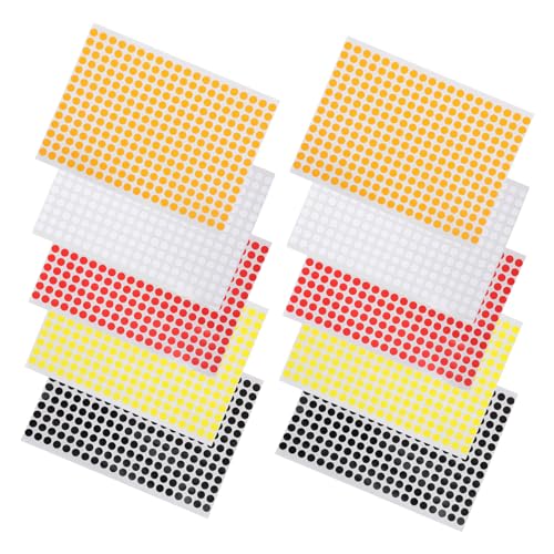 HOODANCOS 10 Blatt selbstklebende Codieretiketten Wandkleber runden Vinyl Punkt farbig groß Umschläge Verschlussetiketten Kreisaufkleber kreis aufkleber Kreisetiketten Papier HOODANCOS 10 Blatt selbstklebende Codieretiketten Wandkleber runden Vinyl Punkt farbig groß Umschläge Verschlussetiketten Kreisaufkleber kreis aufkleber Kreisetiketten Papier von HOODANCOS