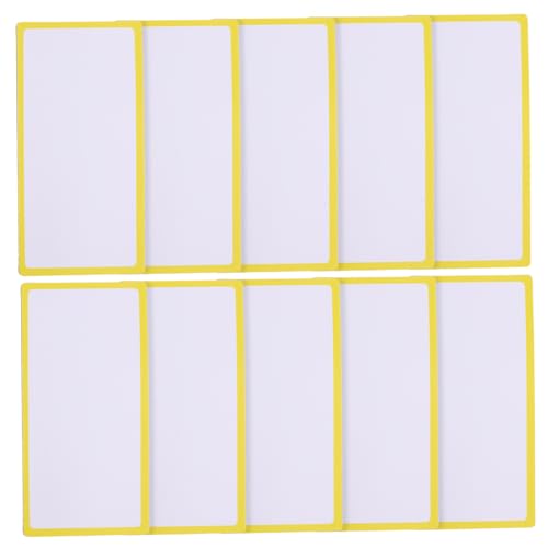 HOODANCOS 10 Stück Magnetische Namens Aufkleber Klebeetikett Etiketten Magnetische Notiz Klebrig Wiederverwendbar Namensschilds Namensmagnete Für Klassenzimmer Gelb Weich Magnetisch von HOODANCOS
