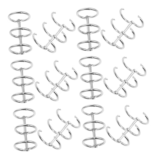 HOODANCOS 10 Stück Tischkalender Bindering Metallringe Für Karteikarten Bindebuchringe Ringbinder Clips Binderring Clipringe Für Papier Karteikartenring Flash Kartenringe Eisen von HOODANCOS