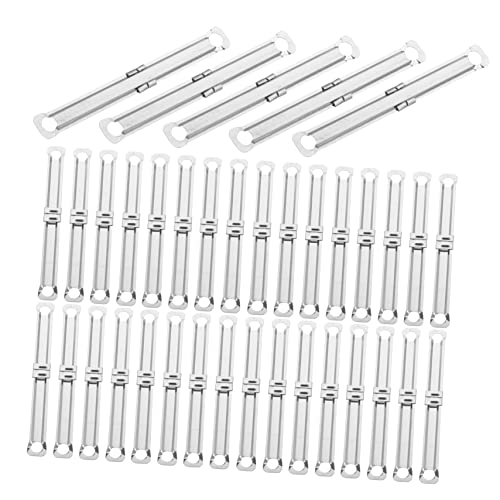 HOODANCOS 100 Stück Bindeclip aus Metall Schreibwaren farbig Heftklammer Befestigungselemente sortiert Bindemechanismus Sammelbuchbinder Mechanismus-Binder Bindekämme Silver HOODANCOS 100 Stück Bindeclip aus Metall Schreibwaren farbig Heftklammer Befestigungselemente sortiert Bindemechanismus Sammelbuchbinder Mechanismus-Binder Bindekämme Silver von HOODANCOS