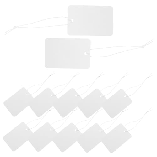 HOODANCOS 100 Stück Elastisches Seiletikett Preisschilder Beschreibbare Etiketten Preisetikett Tag Warenanhänger Kennzeichnungsetiketten Markierungsschild Zum Aufhängen Schmucketikett Papier HOODANCOS 100 Stück Elastisches Seiletikett Preisschilder Beschreibbare Etiketten Preisetikett Tag Warenanhänger Kennzeichnungsetiketten Markierungsschild Zum Aufhängen Schmucketikett Papier von HOODANCOS