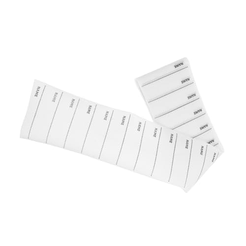 HOODANCOS 100 Stück Etiketten für Kleidung Name Kleidungsetiketten Schule nähen Flecken Etiketten für Kindertagesstätten kleine leere Etiketten DIY nähzubehör Polyester Weiß HOODANCOS 100 Stück Etiketten für Kleidung Name Kleidungsetiketten Schule nähen Flecken Etiketten für Kindertagesstätten kleine leere Etiketten DIY nähzubehör Polyester Weiß von HOODANCOS
