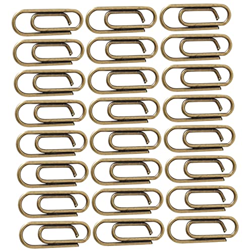 HOODANCOS 100Stücke Vintage Metallpapier Clips Büroklammern für Dokumente Schulmaterial Bürobedarf Rostfrei und Langlebig für Memos Notizen und Fotos HOODANCOS 100Stücke Vintage Metallpapier Clips Büroklammern für Dokumente Schulmaterial Bürobedarf Rostfrei und Langlebig für Memos Notizen und Fotos von HOODANCOS