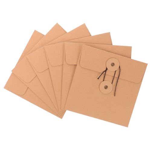 HOODANCOS 10Stücke Kraftpapier CD Dvd Hüllen Robuste Aufbewahrungstaschen für Dvds für Büro Zuhause und Schule und Kratzfest Nachhaltiges Material Leicht von HOODANCOS