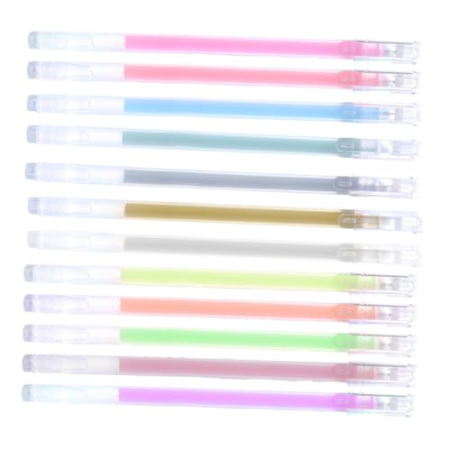 HOODANCOS 12 Pastellstifte Bunte Gelstifte Journaling Zubehör Lustige Stifte College Zubehör Stifte Zum Journaling Journal Stifte Planer Stifte Gelstifte Zum Ausmalen Journaling von HOODANCOS