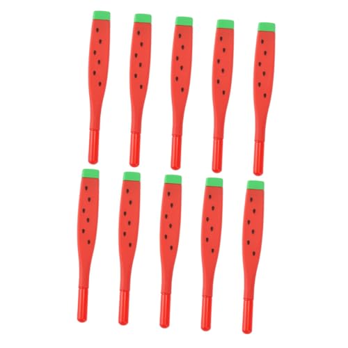 HOODANCOS 12 Stück Wassermelonen-Gelstift Schule für Blau Stifte zum Schreiben von Früchten Student gesteckt kugelschreiber universeller Gelstift Schüler schreiben Stift weiches Gummi rot von HOODANCOS