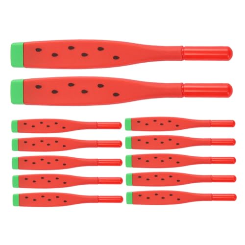 HOODANCOS 12st Wassermelonen-gelstift Wassermelonen-gel-tintenstift Schreibwaren Stift Wassermelonenstift Gast Stift Schulbürobedarf Scrapbooking-stifte Sommerstifte Rot Weiches Gummi von HOODANCOS