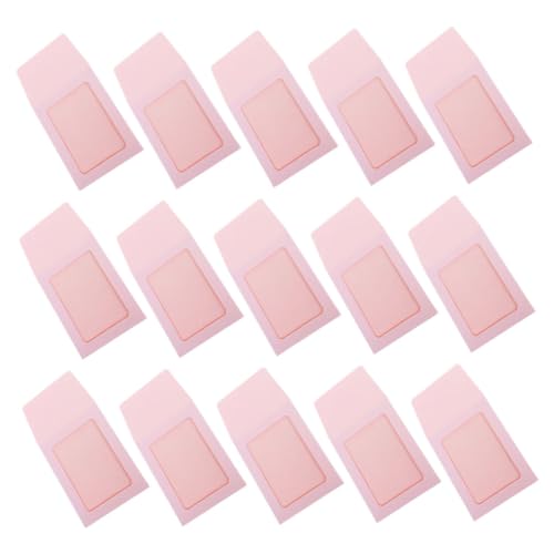 HOODANCOS 15 Stück Macaron Farbkartenhalter Gastgeschenke Kartenordner Batteriebetriebene Lichter Transparente Kartenhüllen Anzeige Von Fotokarten Hüllen LED Papierkarten Umschläge von HOODANCOS