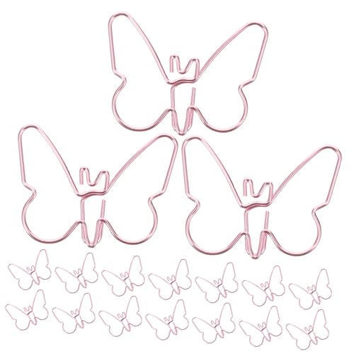 HOODANCOS 18 Stück Cartoon-Büroklammer geformt Metalldokumentclips Büroklammern Büroklammern süß Lesezeichen-Clip zarte Büroklammer Mini -Papierclips Metallpapierklammer Eisen Rosa HOODANCOS 18 Stück Cartoon-Büroklammer geformt Metalldokumentclips Büroklammern Büroklammern süß Lesezeichen-Clip zarte Büroklammer Mini -Papierclips Metallpapierklammer Eisen Rosa von HOODANCOS