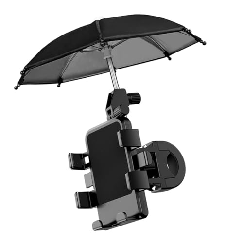 HOODANCOS 1Satz Fahrrad Smartphone Halterung mit Regenschirm Stabiler Telefonständer für Kompatibel mit Verschiedenen Fahrzeugen Langlebige Silikonmaterialien HOODANCOS 1Satz Fahrrad Smartphone Halterung mit Regenschirm Stabiler Telefonständer für Kompatibel mit Verschiedenen Fahrzeugen Langlebige Silikonmaterialien von HOODANCOS