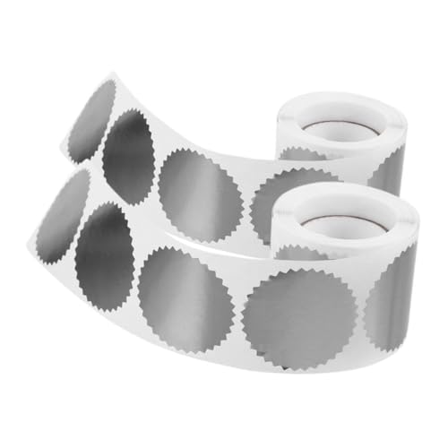 HOODANCOS 2 Rollen Abschlussdiplom-Medaillenaufkleber geprägt Hochzeit klein Medaillenaufkleber für Abschlusszeugnis Siegel Aufkleber Unterlage aus Pergaminpapier Silver HOODANCOS 2 Rollen Abschlussdiplom-Medaillenaufkleber geprägt Hochzeit klein Medaillenaufkleber für Abschlusszeugnis Siegel Aufkleber Unterlage aus Pergaminpapier Silver von HOODANCOS