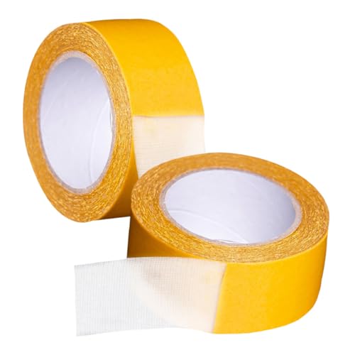 HOODANCOS 2 Rollen Doppelseitiges Klebeband Auf Stoffbasis Teppich Verpackung Ziehen Um Klebrig Doppelt Einseitig Band Masse Band Schwere Hochleistungsband Abdichtband Transparentes Netzband HOODANCOS 2 Rollen Doppelseitiges Klebeband Auf Stoffbasis Teppich Verpackung Ziehen Um Klebrig Doppelt Einseitig Band Masse Band Schwere Hochleistungsband Abdichtband Transparentes Netzband von HOODANCOS