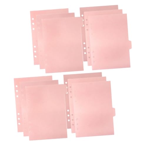HOODANCOS 2 Sätze Teilen Von Seite Lünette Registerkarten Einsätze Notizbuch Für Teiler Bindelaschen Seitenmarkierungen Index Klassifizierter Etiketten Notizblock-marker Pp Rosa von HOODANCOS