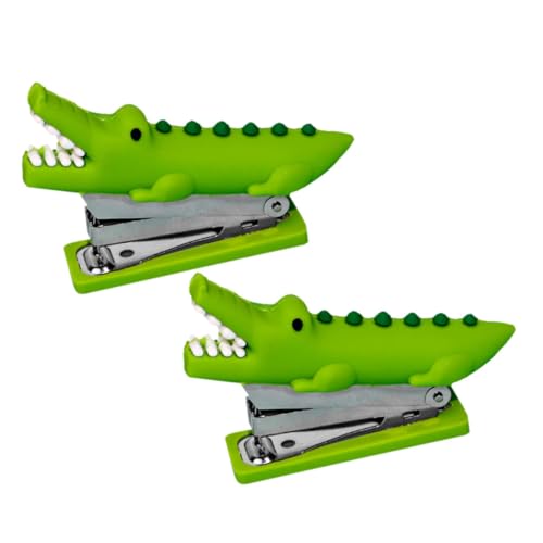 HOODANCOS 2 Stück Mini Hefter Werkzeug Zum Heften Von Papier Hefter Fürs Büro Tierornament Aus Silikon Wiederverwendbarer Hefter Heftgerät Für Tiere Tierhefter Kieselgel Grün HOODANCOS 2 Stück Mini Hefter Werkzeug Zum Heften Von Papier Hefter Fürs Büro Tierornament Aus Silikon Wiederverwendbarer Hefter Heftgerät Für Tiere Tierhefter Kieselgel Grün von HOODANCOS