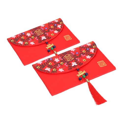 HOODANCOS 2 Stück Rote Umschlagtasche Briefumschläge Roter Geldsack Chinesisches Neujahr Rotes Umschläge Festival Roter Umschlag Chinesische Glücksgeldtasche Rote Pakettasche Stoff HOODANCOS 2 Stück Rote Umschlagtasche Briefumschläge Roter Geldsack Chinesisches Neujahr Rotes Umschläge Festival Roter Umschlag Chinesische Glücksgeldtasche Rote Pakettasche Stoff von HOODANCOS