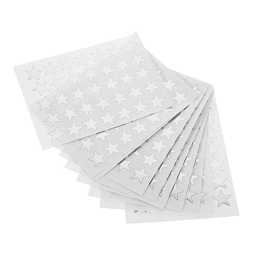 HOODANCOS 2 entfernbare Aufkleber mit Pentagramm-Aufdruck Belohnungsaufkleber für die Schule Klassenzimmer Motivationsaufkleber für die Schule Aufkleber anregen PVC Silver HOODANCOS 2 entfernbare Aufkleber mit Pentagramm-Aufdruck Belohnungsaufkleber für die Schule Klassenzimmer Motivationsaufkleber für die Schule Aufkleber anregen PVC Silver von HOODANCOS