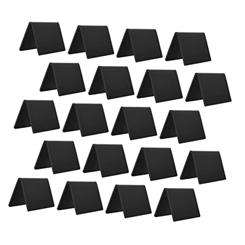HOODANCOS 20 Stück Werbetafel aus Acryl Message Board -Zeichen Nachricht Kreidebretter LED Notiztafel Zeichen groß hochzeitsdeco hochzeitstischdeko Tafel anzeigen schreibtafel beachten Black von HOODANCOS