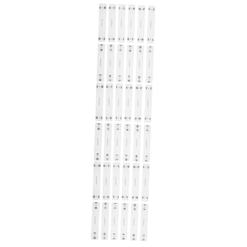 HOODANCOS 3 Sätze Klassifizierungs -tag -karte Veranstalter Alphabet Vinyl-plattenlabel Trennzeichen Aufzeichnungen Horizontaler Label-record-organizer Acryl-vinyl-trennwand 12 Stücke * 3 von HOODANCOS