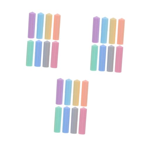 HOODANCOS 3 Sätze Stift Kappe Stiftaufsätze Kaubare Topper Kautuben Bleistiftanhänger Sensorisch Bleistifte, Radiergummikappen Bleistift Radiergummi Topper Zappelt Kieselgel 8 Stück * 3 von HOODANCOS