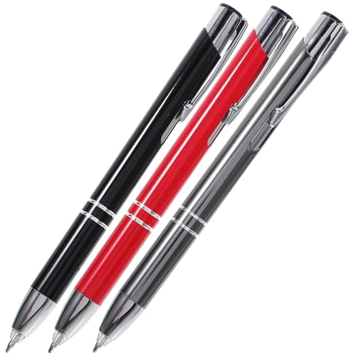 HOODANCOS 3 Stück Metall-touch-kugelschreiber Runden Für Schwarz Led-lichtstifte Blau Beleuchtet Stift Mit Licht Schreiben Schlüssel Stifte Aus Metall Touchscreen-stift Ballpunktstifte Tinte von HOODANCOS