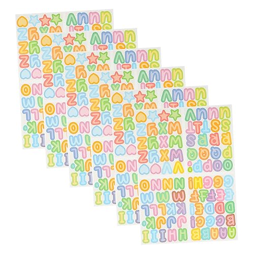 HOODANCOS 3 Sets Vinyl-Alphabet-buchstabenaufkleber Selbstklebende Aufkleber Zum Basteln Für Heimdekoration Scrapbooking Leicht Abziehbar 10 Blätter X 3 von HOODANCOS