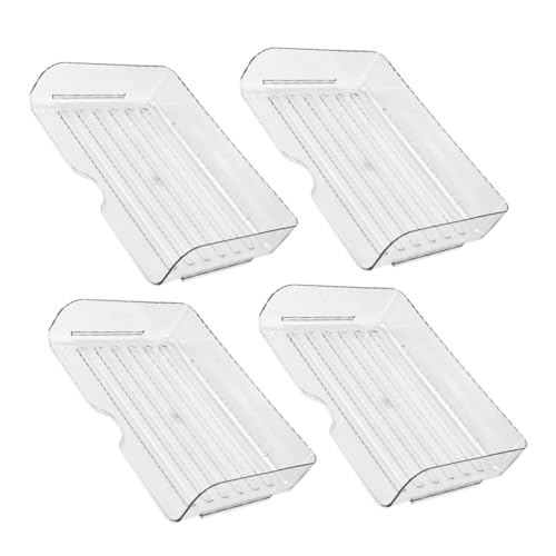HOODANCOS 4 Stück Aufbewahrungsbox Zu Organisieren Papiersortierer-organizer Papierhalter Für Schreibtisch Papierfach-organizer Für Den Schreibtisch Ablagefach Transparent Das Haustier von HOODANCOS