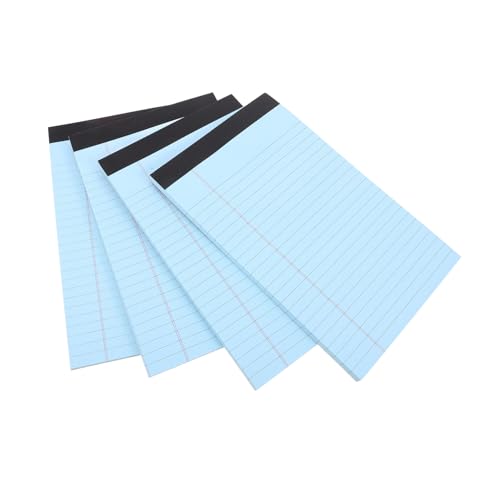 HOODANCOS 4 Stück Machen Sie Sich Notizen auf Papier Nachfüllungen Notizbücher Mini-Notizblöcke Gebundene Ausgabe Tablette Notizblock büroartikel legaler Block Notizbuch legale Blöcke Blue von HOODANCOS