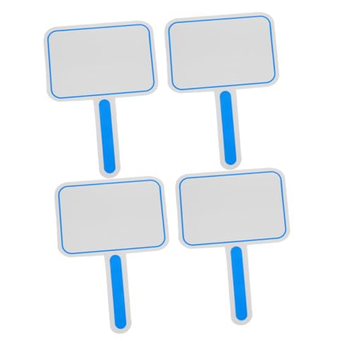 HOODANCOS 4 Stück leere Anzeigetafel Whiteboard -Paddel Tragbares Score -Board Handheld-Trockenlöschtafel Auktionspaddel kleine trocken abwischbare Tafel Wertungslisten Schaum Blue von HOODANCOS