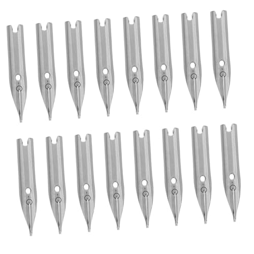HOODANCOS 40 Stück Dip-stift Füllfederhalterspitzen Ersatzspitzen Für Kalligraphiestifte Füllfederhalter Schreiben Ersatzstiftspitzen Stiftspitzen Zum Schreiben Metall Silver von HOODANCOS