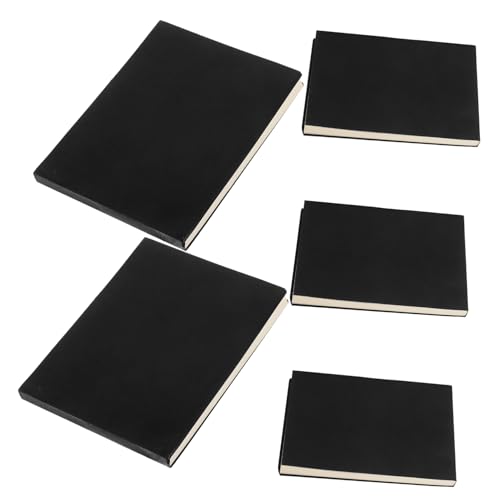HOODANCOS 5 Stück Leeres Rubbelpapier Kleine Notizblöcke Für Notizbücher Aus Papier Kleiner Notizblock Mini-skizzenbuch Mini-notizbuch Kleiner Taschennotizblock Notizbuch Mini Black von HOODANCOS
